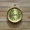 Round Sauna Hygrothermograph, Thermometer Hygrometer, Humidity and Temperature Meter for Sauna Room