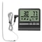 BBQ Electronic Digital LCD Food Thermometer Meat Water Oil Cooking Temperature Alarm Kitchen Cookin 0
