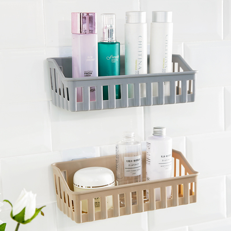 Shelf Bathroom Adhesive Storage Rack, Hooks, Kitchen Home Decoration, Corner Shower Shelf Rack Accessories