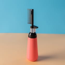 professional multicolor hair dye refillable bottle, applicator comb, salon coloring tool