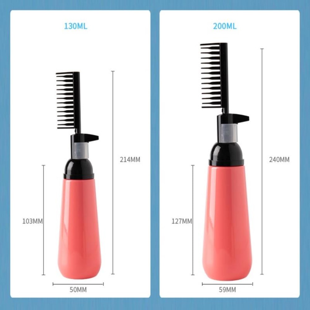 Professional Multicolor Hair Dye Refillable Bottle Applicator Comb Salon Coloring Tool 5