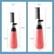 Professional Multicolor Hair Dye Refillable Bottle Applicator Comb Salon Coloring Tool 5
