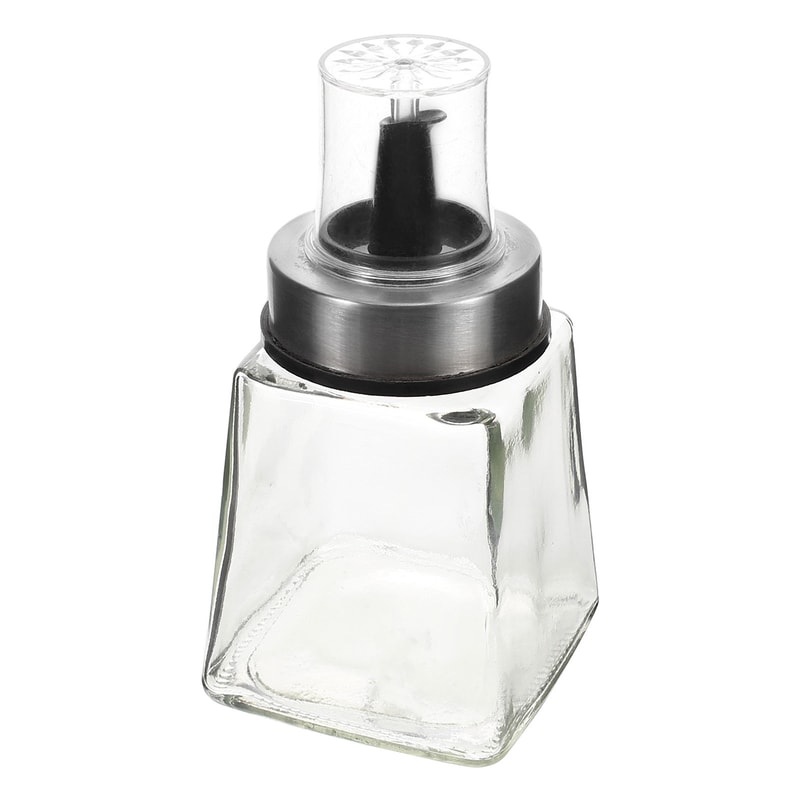 Glass Oil Dispenser Bottle, Cooking Oil Vinegar Storage with Spout, Reusable Jar for Home Travel