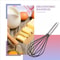 Silicone Kitchen Whisk Heat Resistant Egg Beater Sturdy Wire Balloon 2