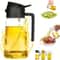 Glass Olive Oil Spray Bottle TwoinOne Oil Can Spray Pour Ideal For Salad Steak Cooking Sauce Dispen 0