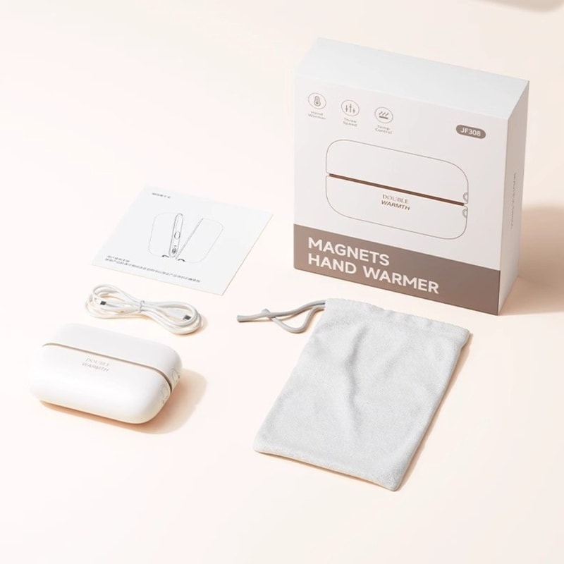 Magnetic Fast Heating Pocket Hand Warmers, Dual-Palm Rechargeable Electric Hand Heater, Detachable Treasure