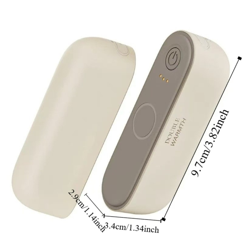 Magnetic Fast Heating Pocket Hand Warmers, Dual-Palm Rechargeable Electric Hand Heater, Detachable Treasure