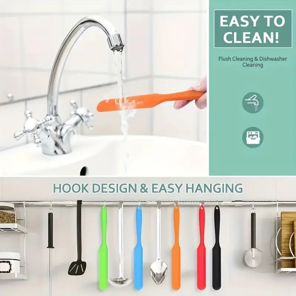 Heat-resistant Food Scraper, Non Stick Design, Kitchen Utensil for Home and Professional Baking