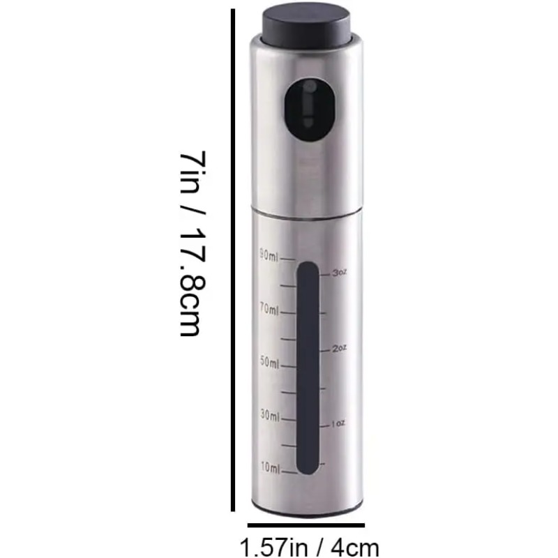 Baking Olive Oil Spray Bottle Stainless Steel Oil Sprayer Vinegar Seasoning Bottle For Kitchen Use 5