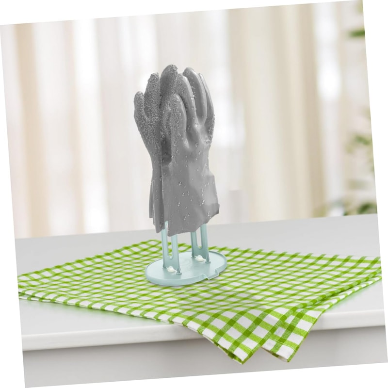 Kitchen Glove Drying Rack with Drainage Base, Rubber Glove Holder Towel Storage Box