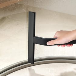 hang shower squeegee for glass doors, silicone design with hook for easy cleaning