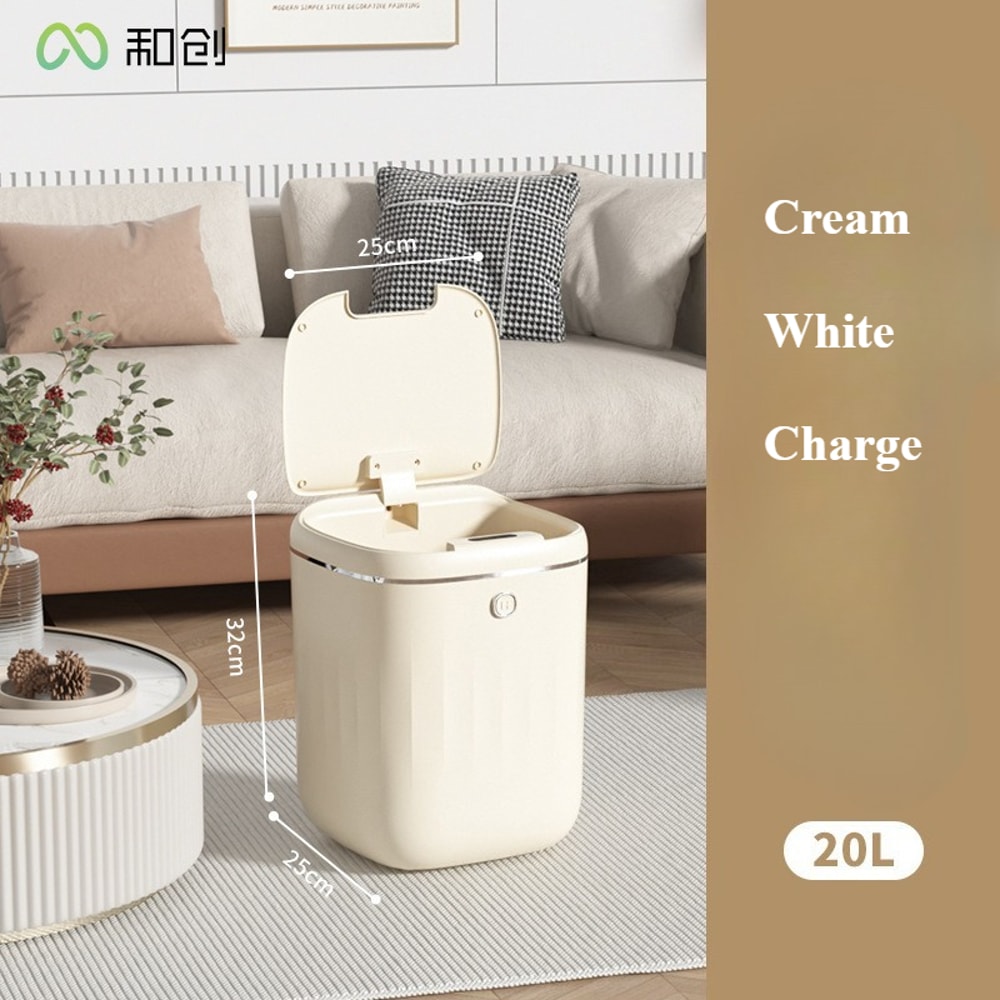 Automatic Smart Sensor Trash Can LargeCapacity Waterproof Trash Bin Black Bathroom Kitchen Toilet P 8