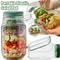 Plastic Salad Pod Side Open Salad Jars Portable Breakfast Fruit Storage Box Leakproof Transparent P 1