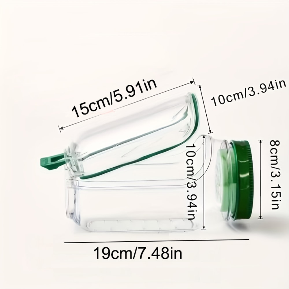 Plastic Salad Pod Side Open Salad Jars Portable Breakfast Fruit Storage Box Leakproof Transparent P 5