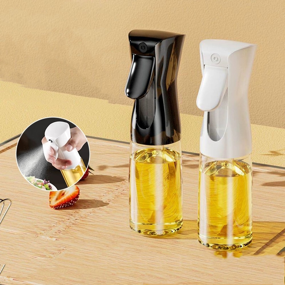 Oil Spray Bottle Spray Household Kitchen Spray Olive Oil Barbecue Fat Control Food Grade Glass Oil Spray Pot