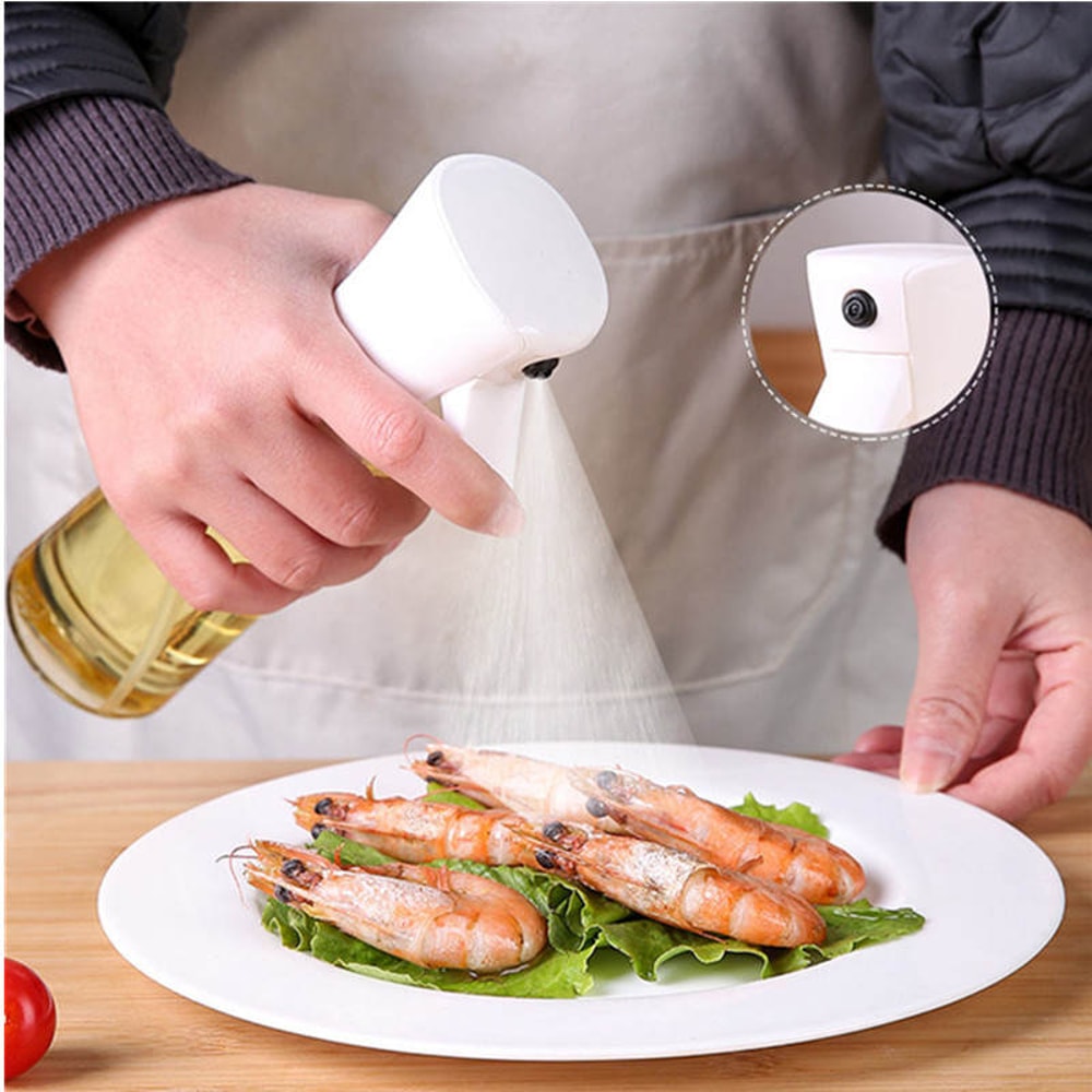 Oil Spray Bottle Spray Household Kitchen Spray Olive Oil Barbecue Fat Control Food Grade Glass Oil Spray Pot
