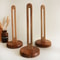 Solid Wood Tissue Holder, Modern Free-Standing Roll Paper Storage Rack, Non-Slip Napkin Shelf for Dining Table