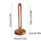 Solid Wood Tissue Holder, Modern Free-Standing Roll Paper Storage Rack, Non-Slip Napkin Shelf for Dining Table