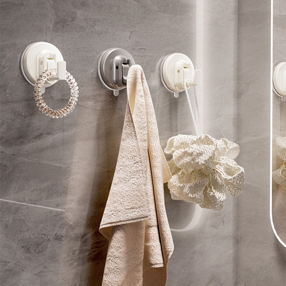 Reusable Suction Cup Hooks, Waterproof Vacuum Suction Kitchen Bathroom Wall Hanger