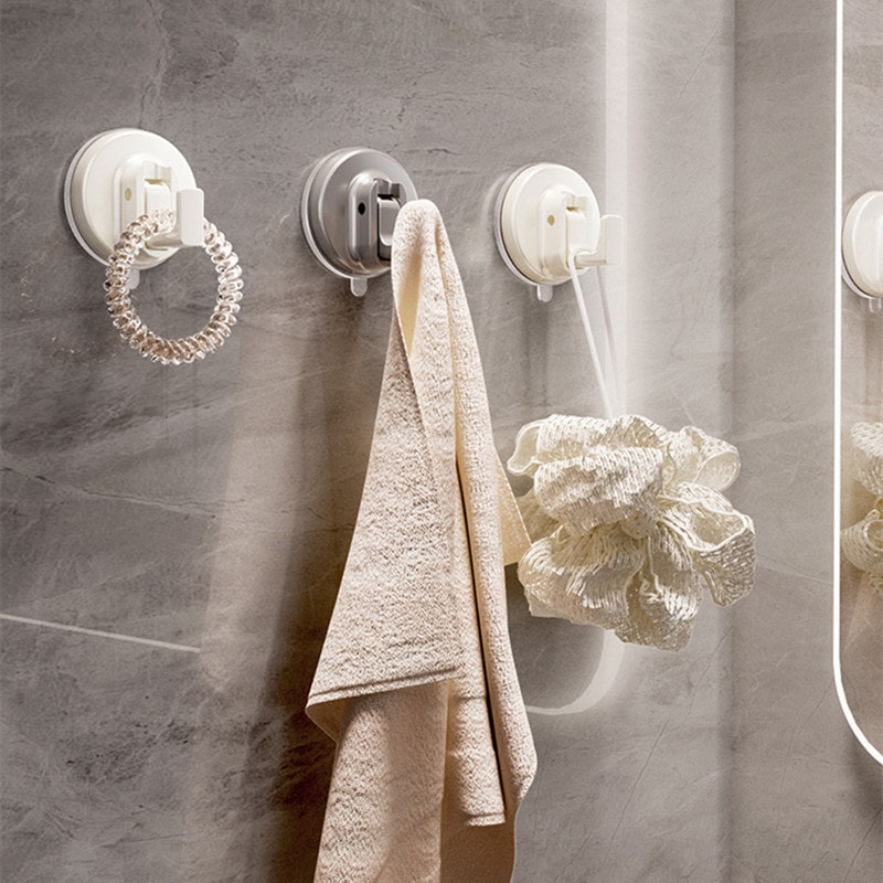 Reusable Suction Cup Hooks, Waterproof Vacuum Suction Kitchen Bathroom Wall Hanger