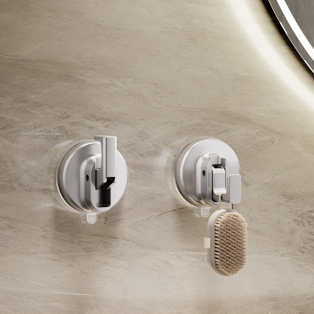 Reusable Suction Cup Hooks, Waterproof Vacuum Suction Kitchen Bathroom Wall Hanger