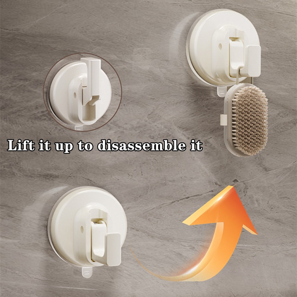 Reusable Suction Cup Hooks, Waterproof Vacuum Suction Kitchen Bathroom Wall Hanger