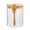 Multi-Purpose Storage Jar for Tea, Coffee, Candy, Spices, High Borosilicate Glass Airtight Container with Spoon
