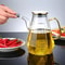 Glass Oil Pots Leak Proof Diamond Oil Bottle With Scale Lid Kitchen Soy Sauce Vinegar Condiment Sto 0