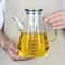 Glass Oil Pots Leak Proof Diamond Oil Bottle With Scale Lid Kitchen Soy Sauce Vinegar Condiment Sto 5