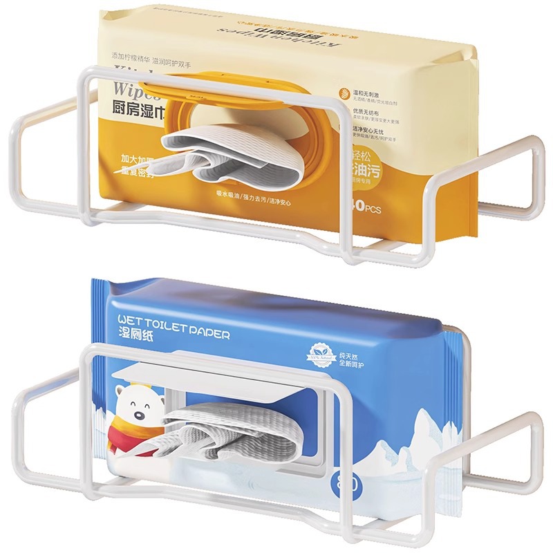 Wall Mount Paper Towel Dispenser NonDrill Adhesive Towel Storage Box For Bathroom Kitchen Toilet 7