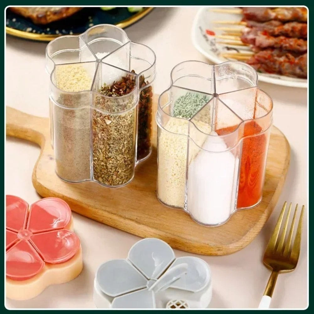 Plastic Seasoning Bottle Spice Organizer Outdoor Camping Seasoning Containers 2