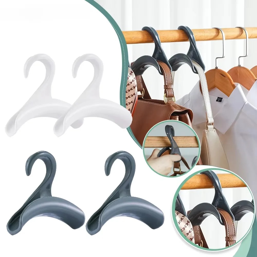 Space Saving Handbag Hanger Hook Closet Organizer Rack For Bags Caps Scarves Hats MultiPurpose Ward 2