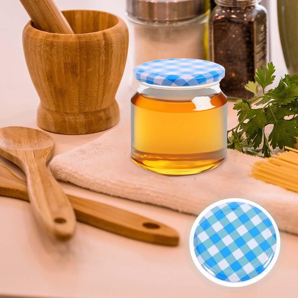 Tinplate Lid Glass Jar Covers Airtight Sealing Caps For Jam Pickles Mason Jars 0