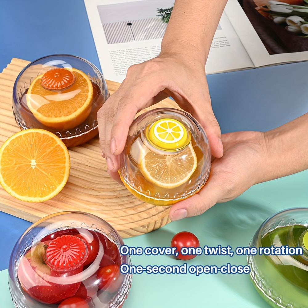 Portable Fresh Storage FoodGrade Fruit Box Airtight Crisper Containers For Tomatoes Avocado Vegetab 1