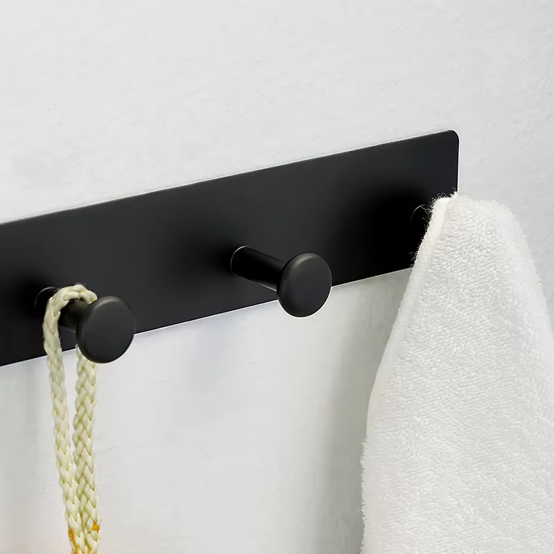 Heavy Duty Adhesive Towel Hooks Stick On Hanger Waterproof Stainless Steel For Kitchen Bathroom Hom