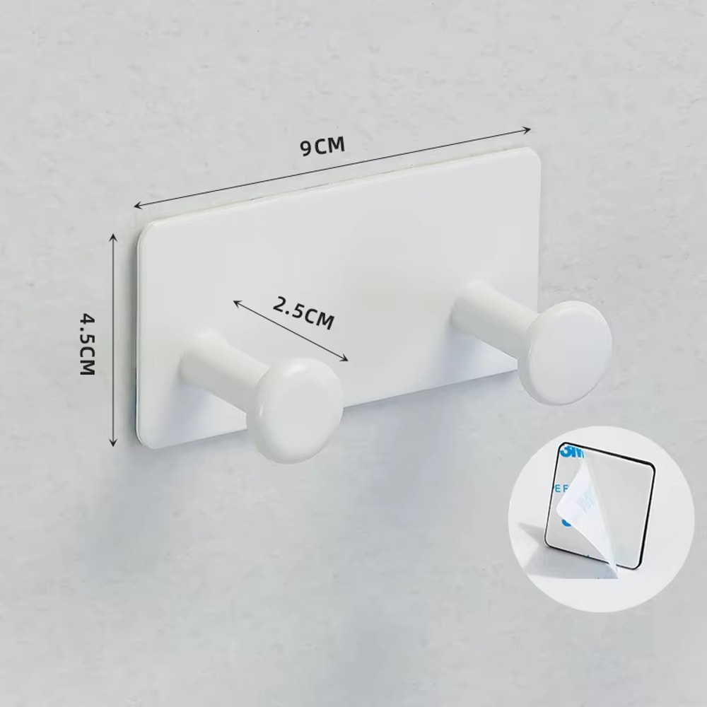 Heavy Duty Adhesive Towel Hooks Stick On Hanger Waterproof Stainless Steel For Kitchen Bathroom Hom