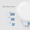 LED Portable Digital Scale, Small Kitchen Weighing Scale, Food Balance Measuring Weight