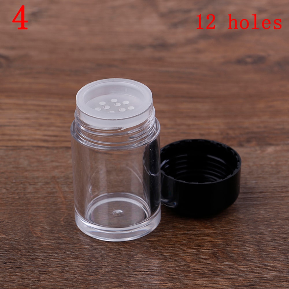 Nail Glitter Powder Container Loose Powder Jar With Sifter Refillable Bottle With Holes 8