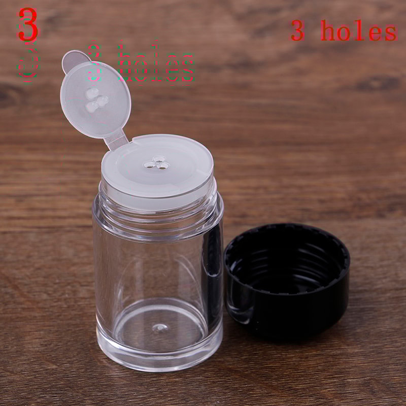 Nail Glitter Powder Container Loose Powder Jar With Sifter Refillable Bottle With Holes 7
