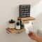 Wooden Paper Towel Holder, Space Saving Countertop Organizer for Kitchen and Bathroom