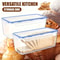 Airtight Food Storage Container Reusable Food Storage Box Flip Top Kitchen Organizer 1