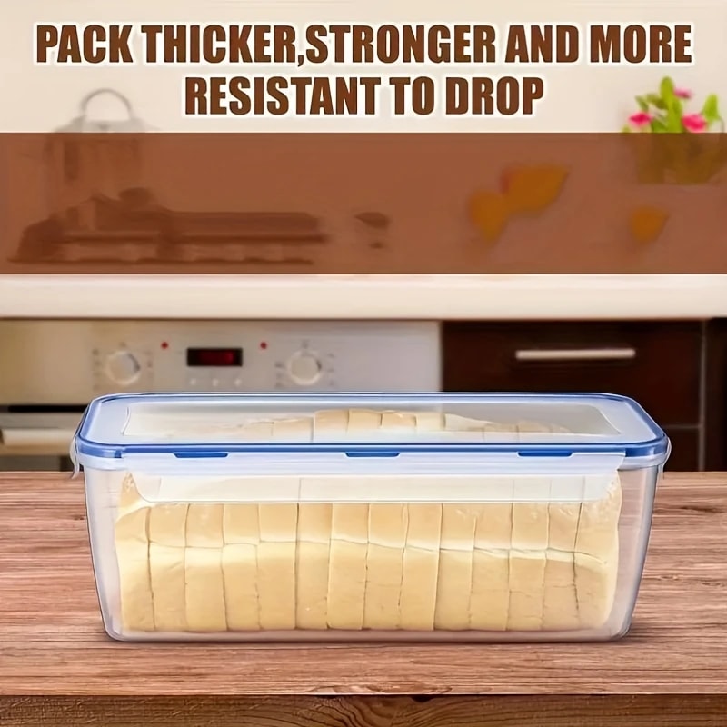 Airtight Food Storage Container Reusable Food Storage Box Flip Top Kitchen Organizer 2
