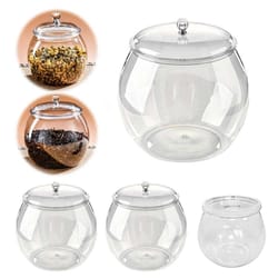 flour grains candy cookie plastic jar with airtight lid for food storage canister