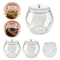 Flour Grains Candy Cookie Plastic Jar With Airtight Lid For Food Storage Canister 0