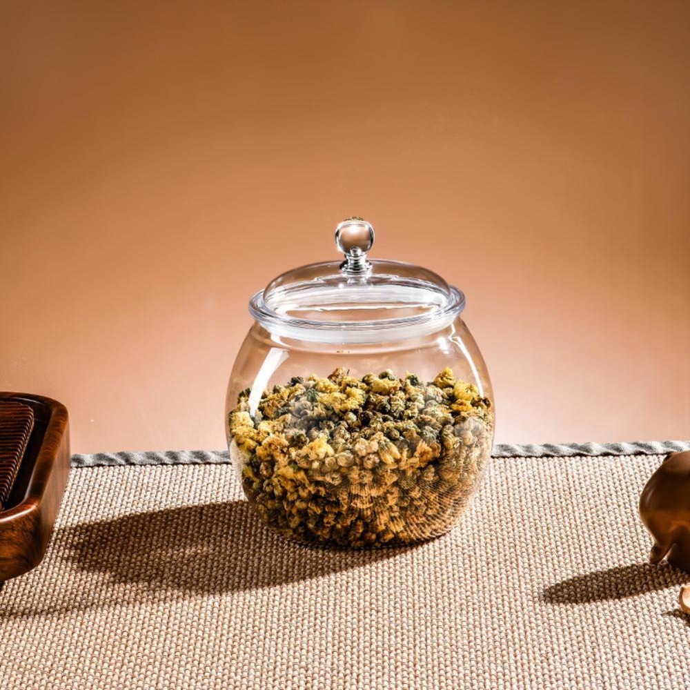 Flour Grains Candy Cookie Plastic Jar With Airtight Lid For Food Storage Canister 3