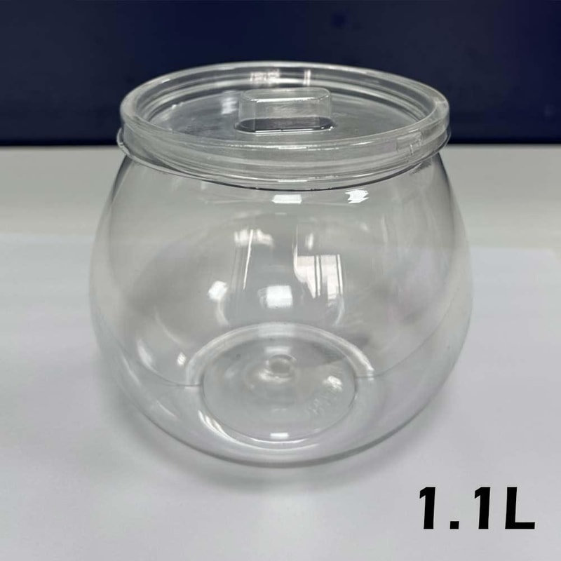 Flour Grains Candy Cookie Plastic Jar With Airtight Lid For Food Storage Canister 5