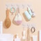 Transparent Holder Rack for Bathroom Towel, Sponge Storage, Living Room Hat Clothes Seamless Hook Organiser