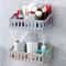 Plastic Bathroom Shelf Organizer No Drill Wall Mount Shower Storage Rack For Toilet Shampoo Holder 1