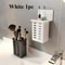 Functional Toothpaste and Toothbrush Stand Wall-Mounted Storage Rack for Bathroom Organization