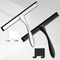 Stainless Steel Shower Squeegee With Silicone Rubber Scrape Glass Wiper For Windows And Bathroom 1